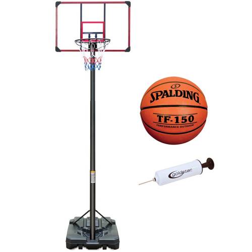 Zestaw regulowany do koszykówki Enero piłka Spalding TF-150 + Pompka